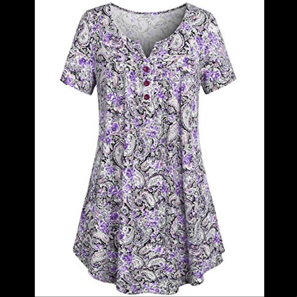 NWT SeSe Code Women's Crewneck Short Sleeve Tunic
